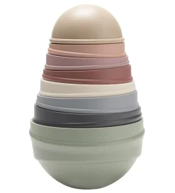 BIBS Stablelegetøj>Stabletårn - 8 Dele - Pastel Rainbow