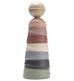 BIBS Stablelegetøj>Stabletårn - 8 Dele - Pastel Rainbow
