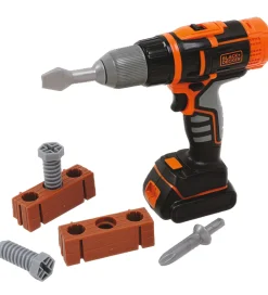 Black & Decker Udeleg Og Udendørs Legetøj|Rolleleg>Legetøj - Skruemaskine m. 2 Bits + Tilbehør