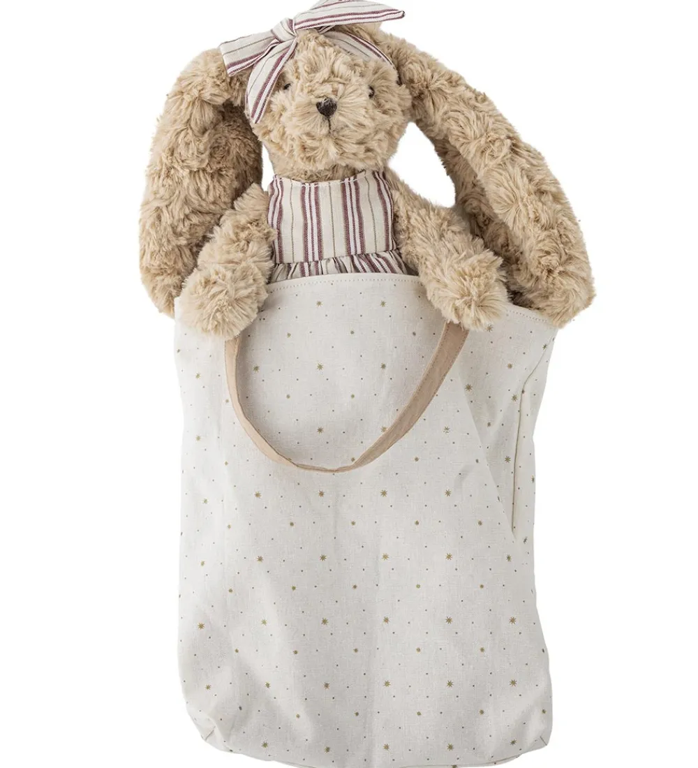 Bloomingville Dukker Og Tilbehør>Stofdukke m. Shopper - 28 cm - Vilma - Brun