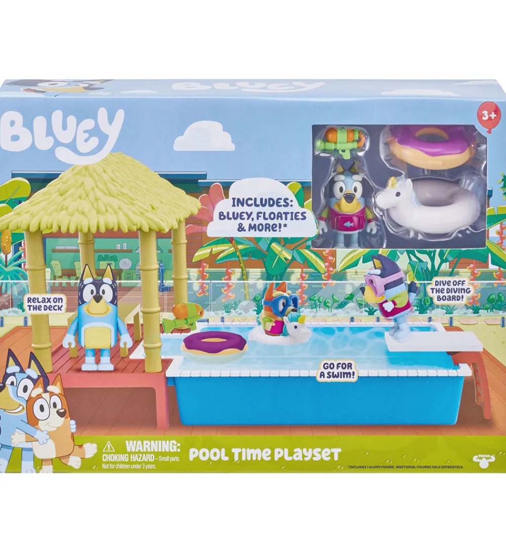Bluey Figurer>Legesæt - Poolsjov