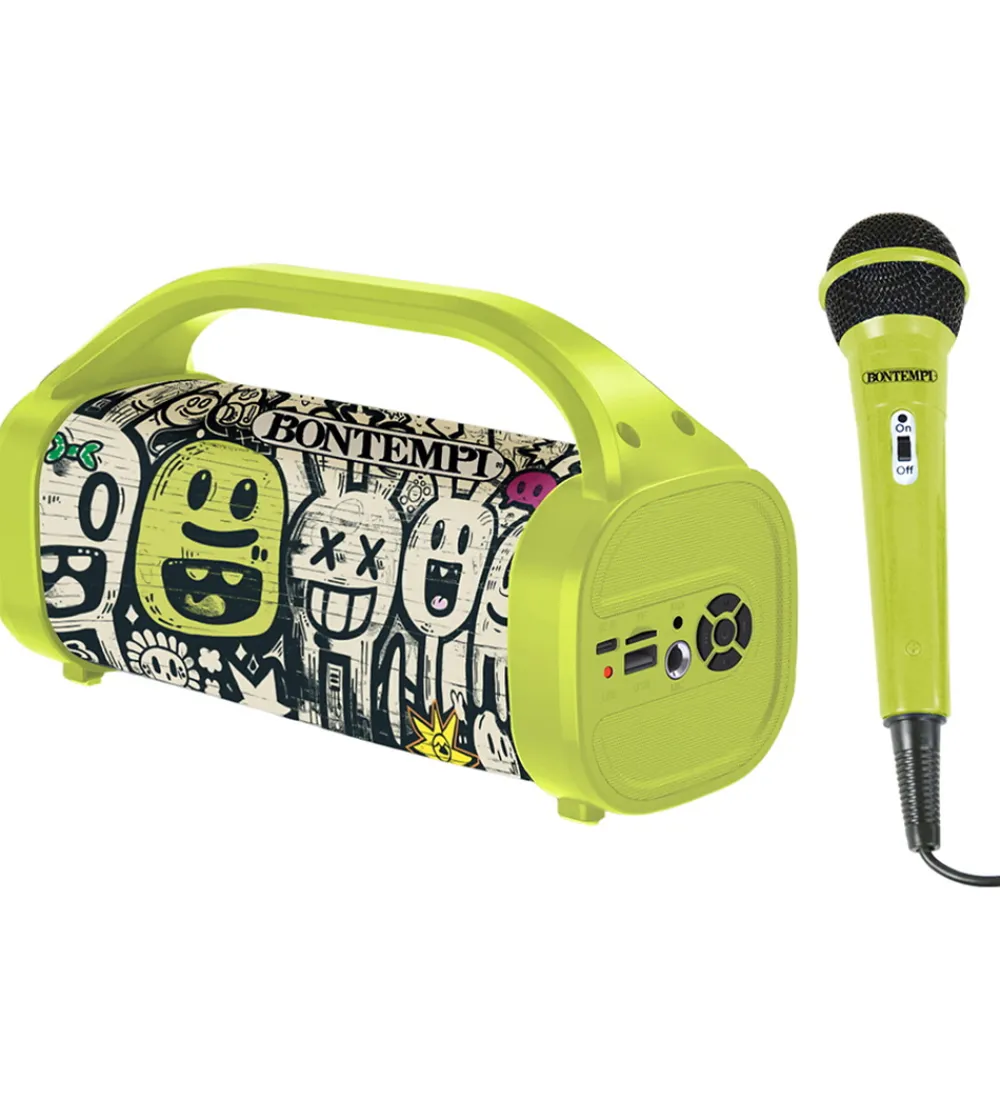 Bontempi Musikinstrumenter>Højtaler m. Mikrofon/Lys - Trådløs