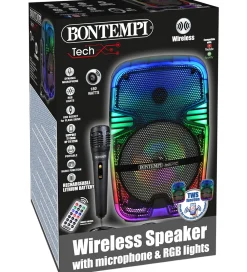 Bontempi Musikinstrumenter>Højtaler m. Mikrofon/Lys - Trådløs