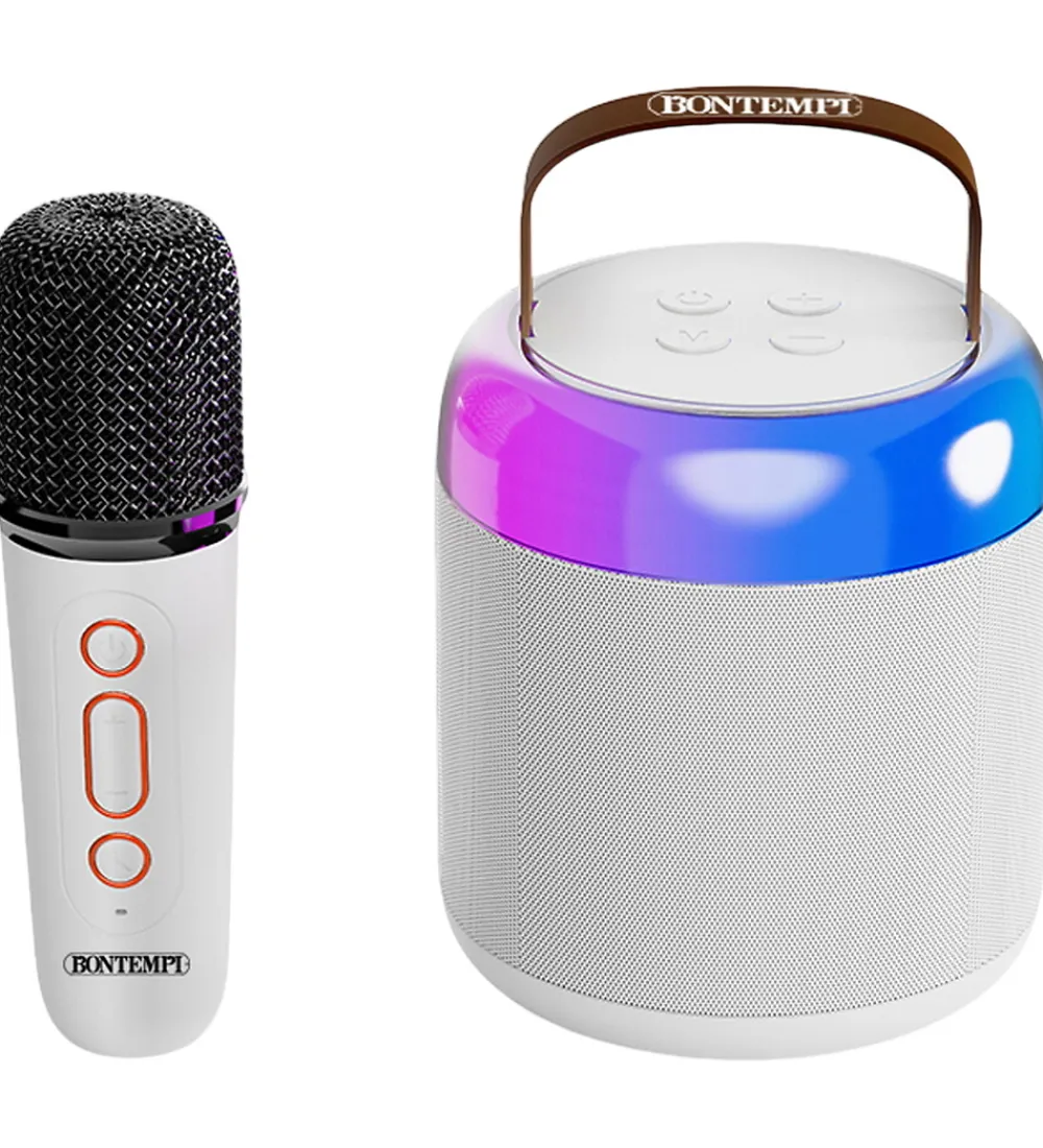 Bontempi Musikinstrumenter>Mini Højtaler m. Mikrofon/Lys - Trådløs