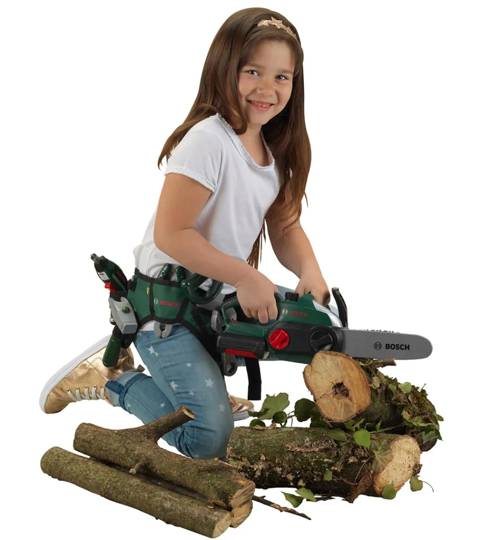 Bosch Mini Legeværktøj>Kædesav m. Lys/Lyd - Legetøj - Grøn