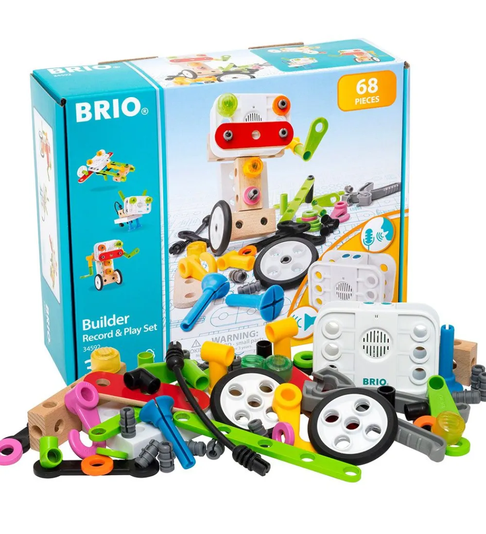 BRIO Trælegetøj|Brio>Builder Legesæt Optager & Afspiller 34592