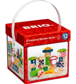BRIO Brio>Byggeklodser m. Mønster - 25 Dele - Multifarvet 30112