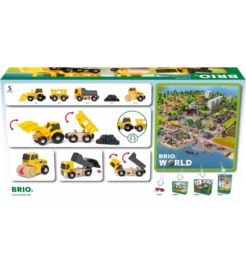 BRIO Brio>Byggekøretøjer - 5 dele 33658