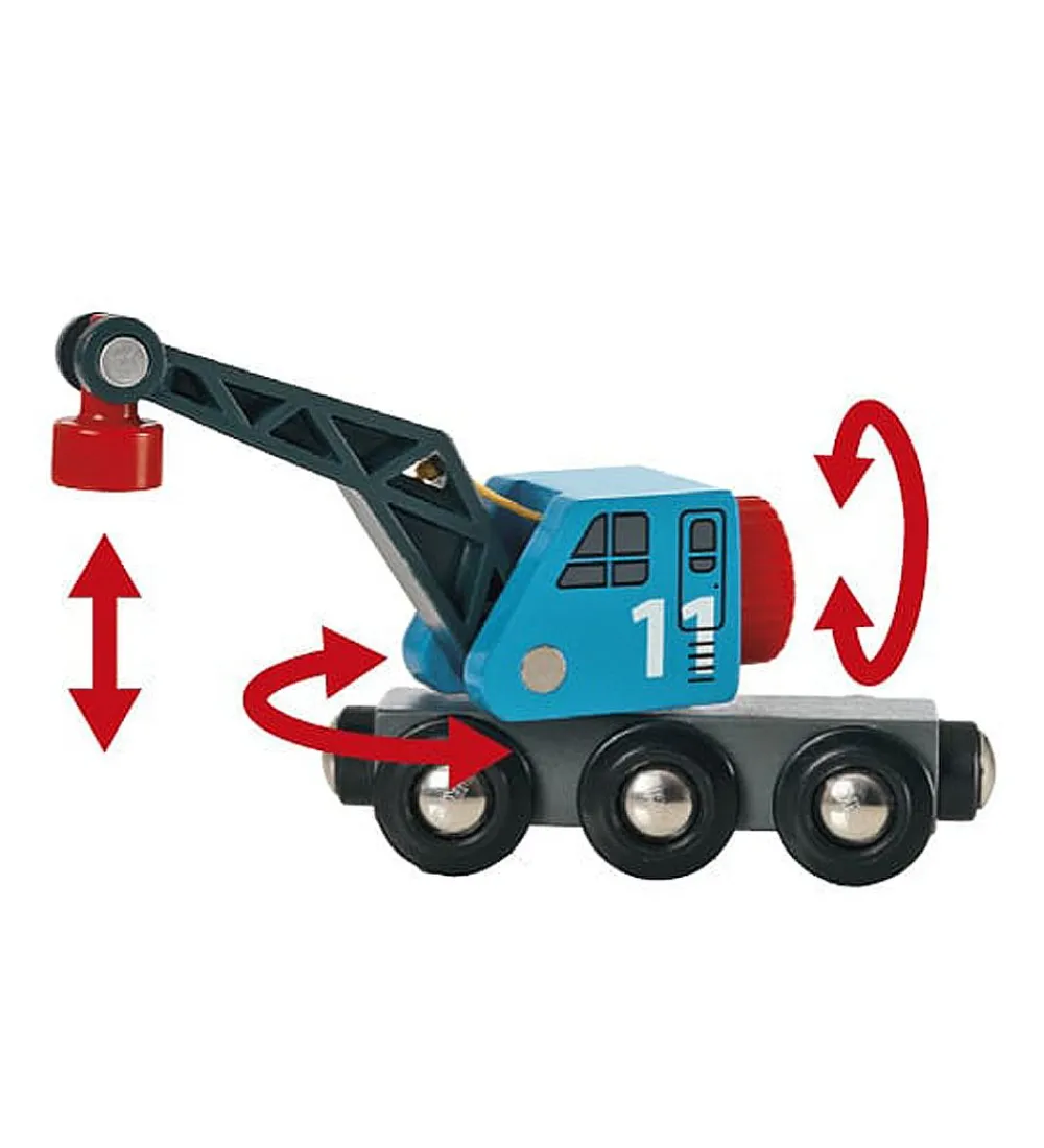 BRIO Brio>World Fragtskib og Kran - Blå 33534