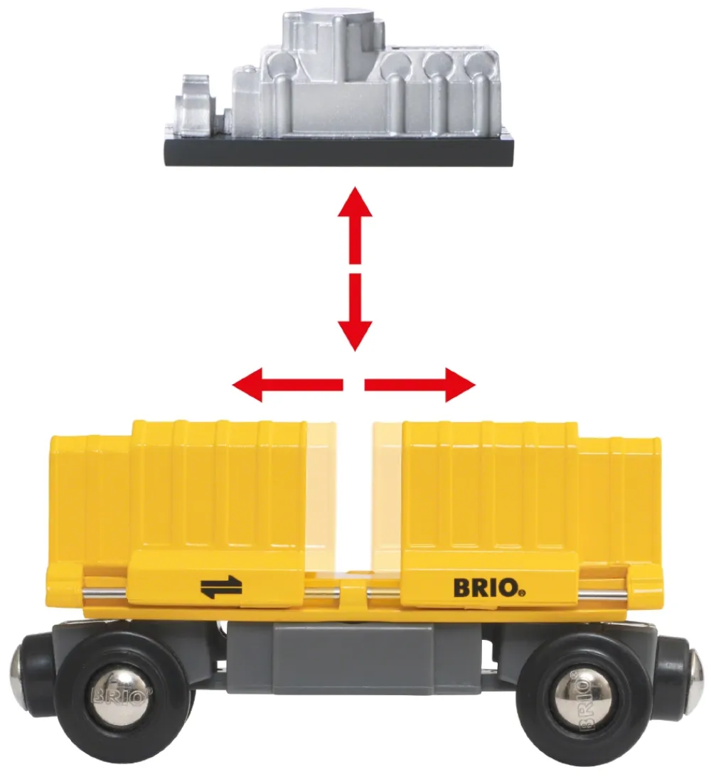 BRIO Brio>World Godstog m. 3 Vogne - Multifarvet 33982