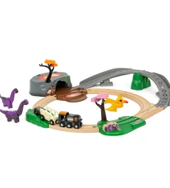BRIO Brio>World Togbanesæt m. Dinosaurer - 21 dele - 36094