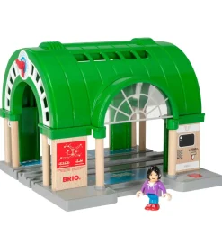 BRIO Brio>World Togstation - Grøn/Grå/Træ 33649