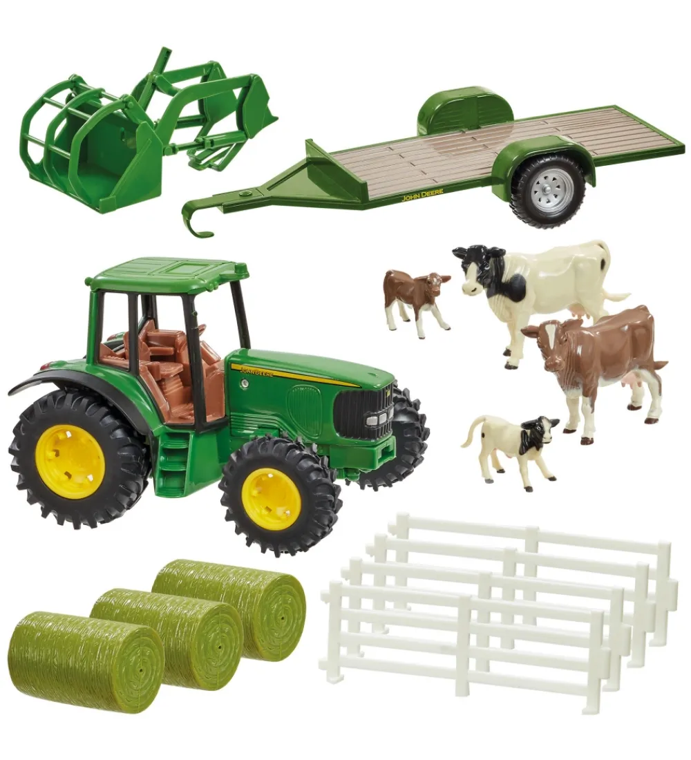 Britains Traktorer>Legesæt - 43257 - John Deere - 20 Dele - Farm In A Box