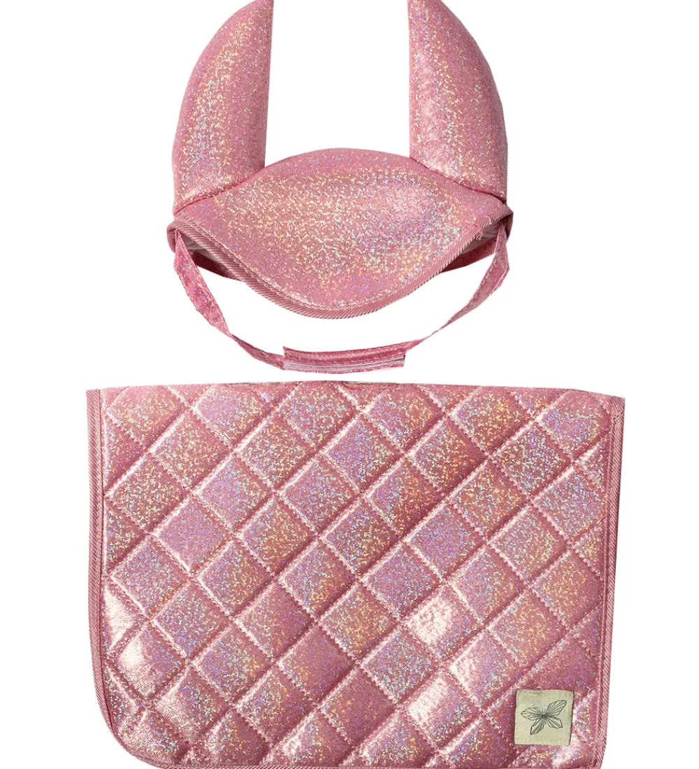 by ASTRUP Kæpheste>Sadelunderlag Til Kæpheste - Pink m. Glimmer