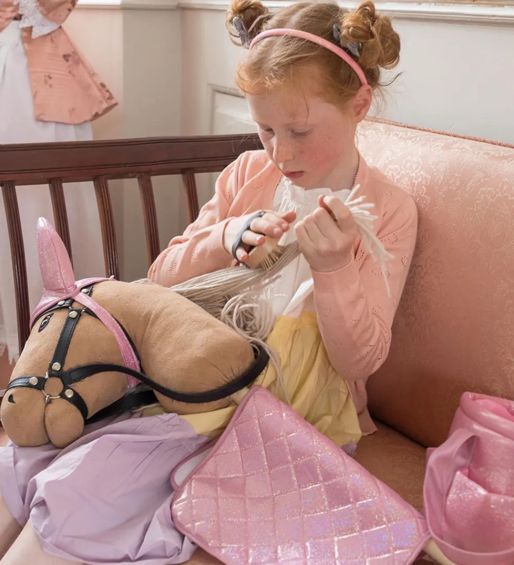 by ASTRUP Kæpheste>Sadelunderlag Til Kæpheste - Pink m. Glimmer