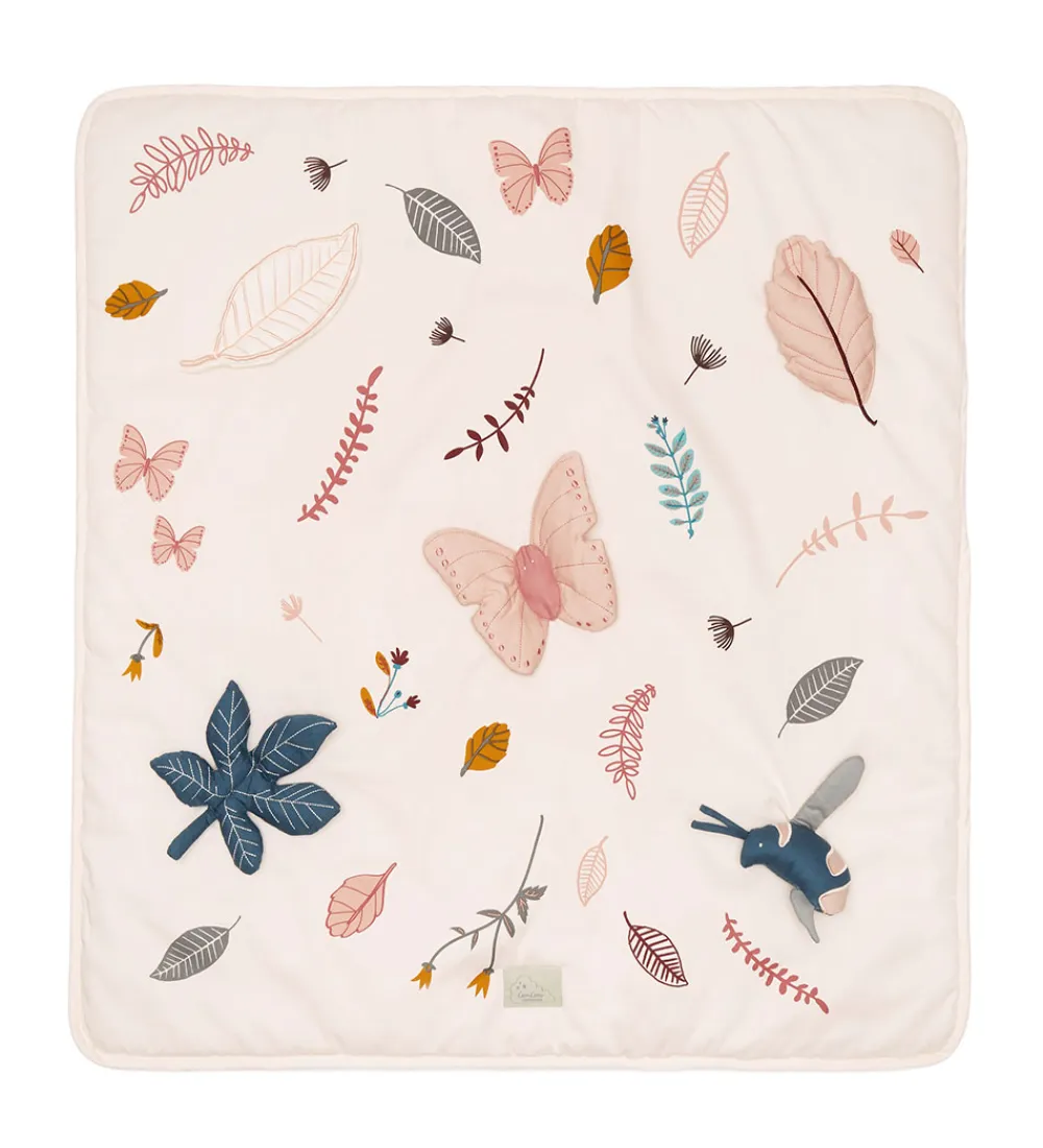 Cam Cam Legetæpper Og Legegulve|Aktivitetsstativer>Aktivitetstæppe - 80x80 cm - Pressed Leaves Rose