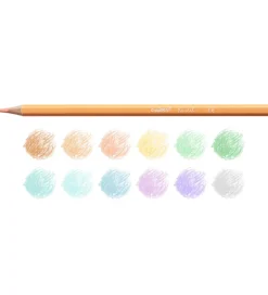 Carioca Tuscher Og Farver>Farveblyanter - 12 stk - Pastel