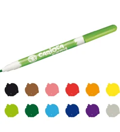 Carioca Tuscher Og Farver>Stoftuscher - 10 stk - Multifarvet