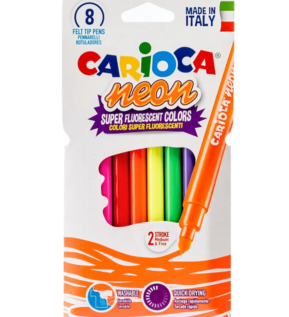 Carioca Tuscher Og Farver>Tuscher - 8 stk - Neon