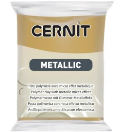 Cernit Modellervoks>Polymer Ler - Metallic - Mørk Guld