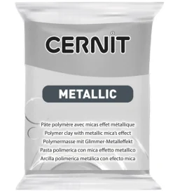 Cernit Modellervoks>Polymer Ler - Metallic - Sølv