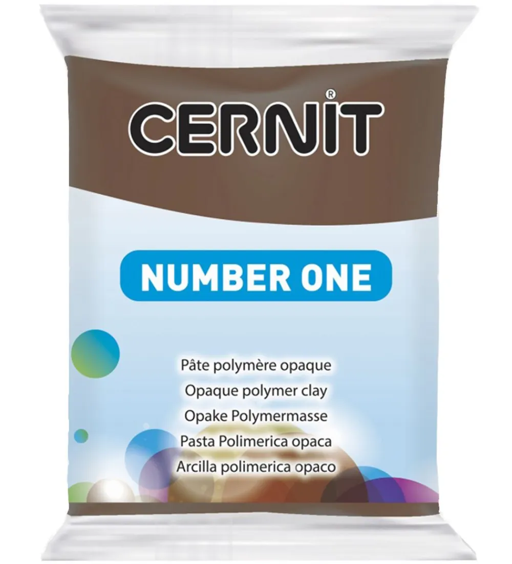 Cernit Modellervoks>Polymer Ler - Number One - Brun