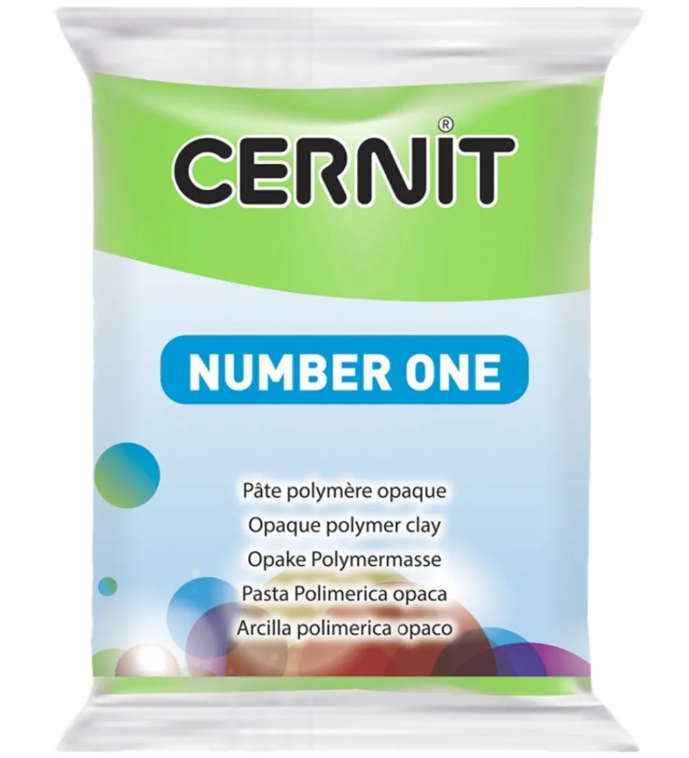Cernit Modellervoks>Polymer Ler - Number One - Grøn
