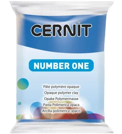 Cernit Modellervoks>Polymer Ler - Number One - Blå
