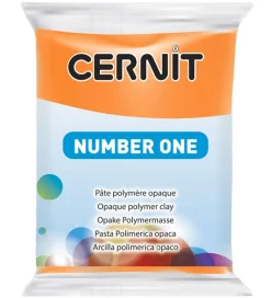 Cernit Modellervoks>Polymer Ler - Number One - Orange
