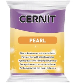 Cernit Modellervoks>Polymer Ler - Pearl - Lilla