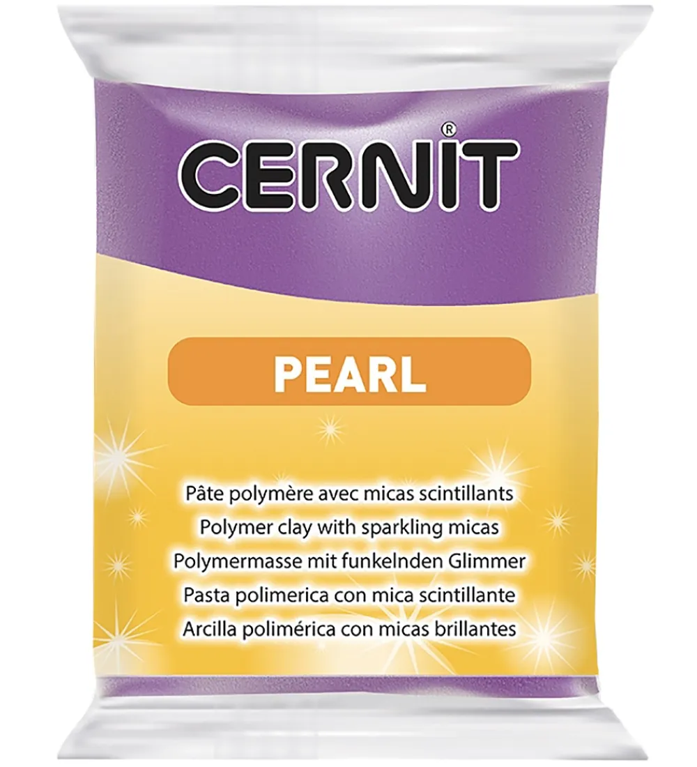 Cernit Modellervoks>Polymer Ler - Pearl - Lilla