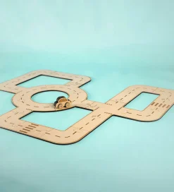 Crateit Trælegetøj|Kreasæt>Kreasæt - Town - Træ - Rundkørsel - 28 Dele