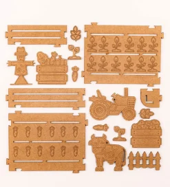 Crateit Kreasæt|Trælegetøj>Kreasæt - Træ - Bondegården - Lydhistorie - Markerne Høs