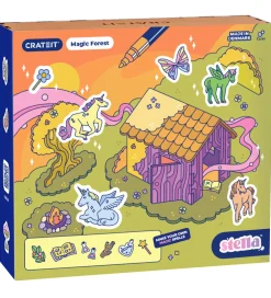 Crateit Kreasæt|Trælegetøj>Kreasæt - Træ - Enhjørning - Magisk Skov