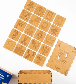 Crateit Kreasæt|Spil>Vendespil - Træ - Kejserens Nye Klæder - 40 Brikker - Ly