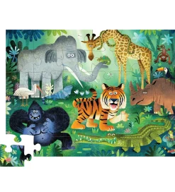 Crocodile Creek Puslespil>Gulvpuslespil - 36 Brikker - Wild Kingdom