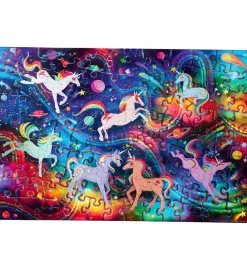 Crocodile Creek Puslespil>Puslespil - 100 Brikker - Unicorn Galaxy