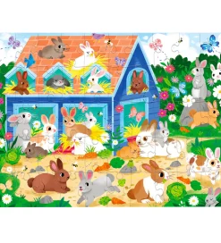 Crocodile Creek Puslespil>Puslespil - 50 Brikker - Bunny House