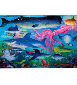 Crocodile Creek Puslespil>Puslespil - 60 Brikker - Shimmering Sharks