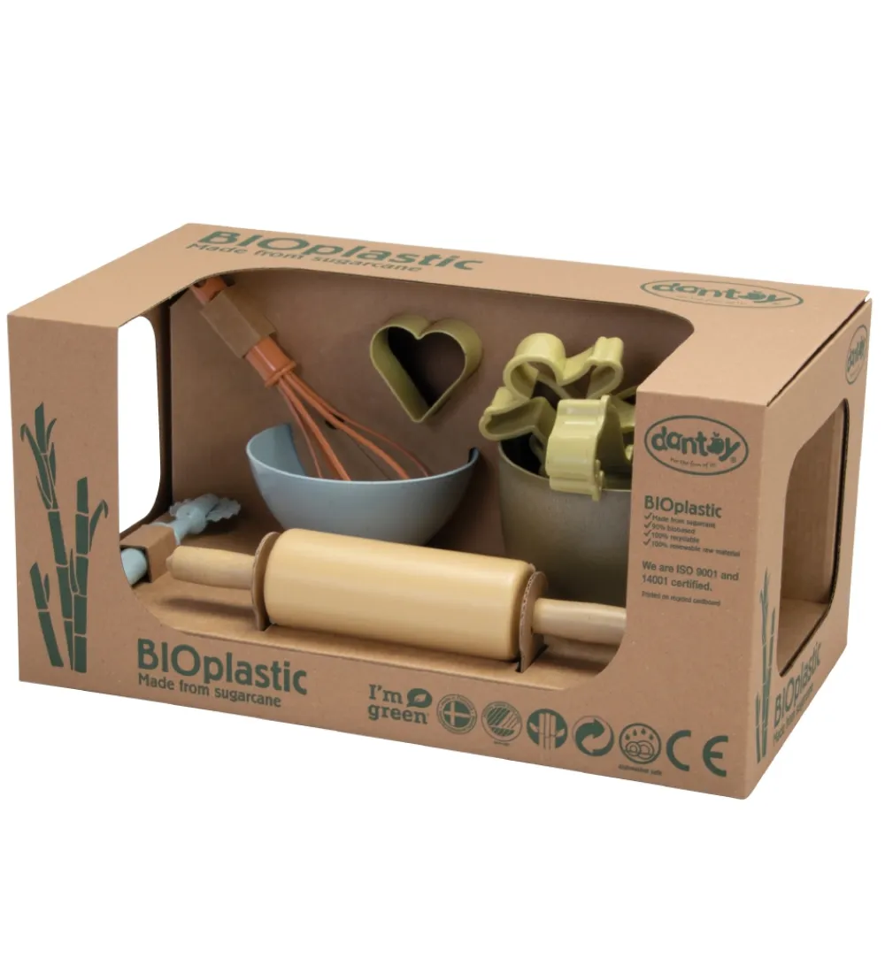 Dantoy Legemad|Legekøkken Og Legemøbel>BIO Plastic Bagesæt - 11 Dele - Pastel