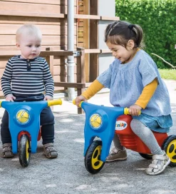 Dantoy Løbecykler>Motorcykel m. Plastikhjul - 58,5 cm - Rød/Blå/Gul