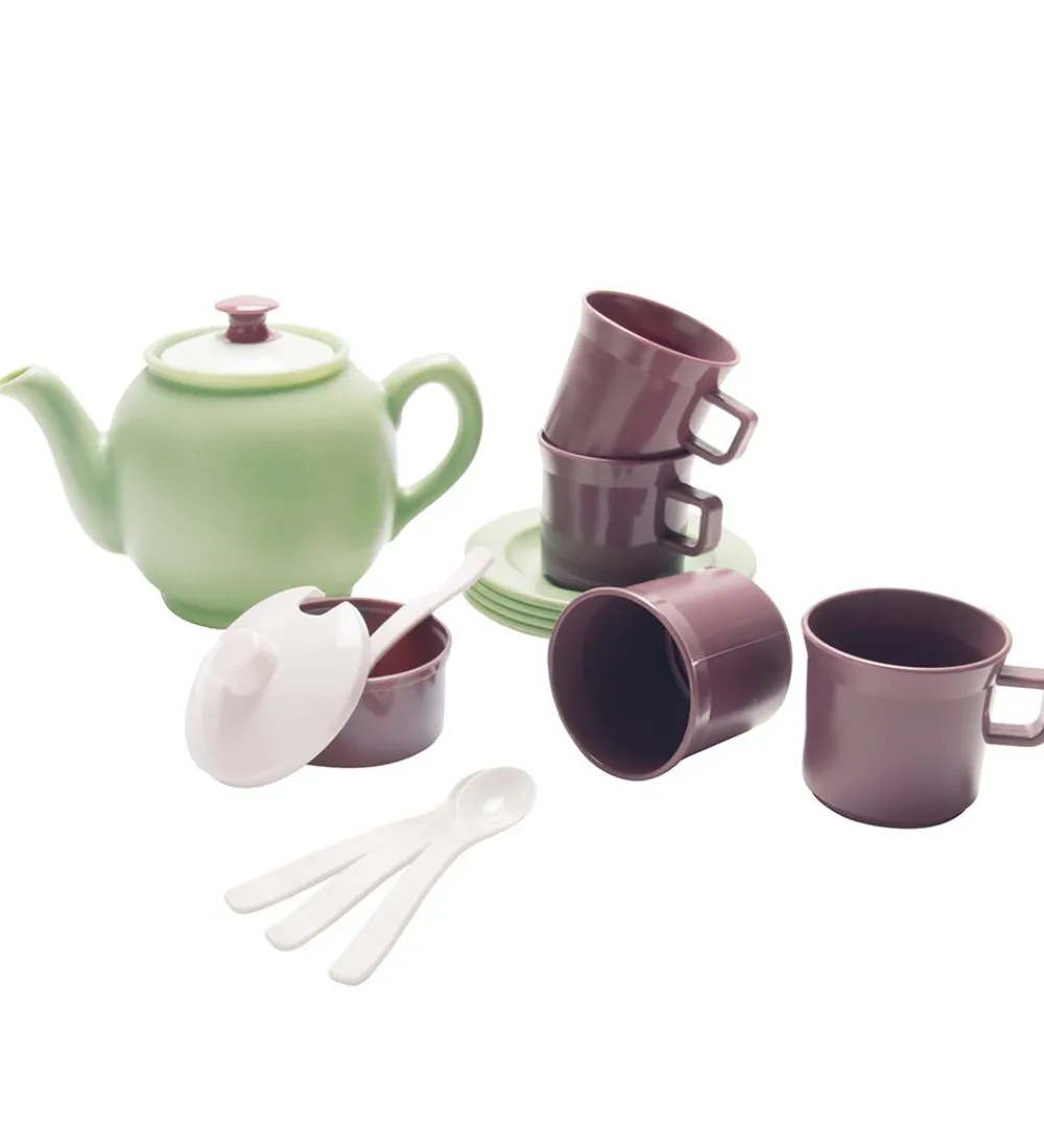 Dantoy Legemad|Legekøkken Og Legemøbel>Tesæt - 14 Dele - Green Garden