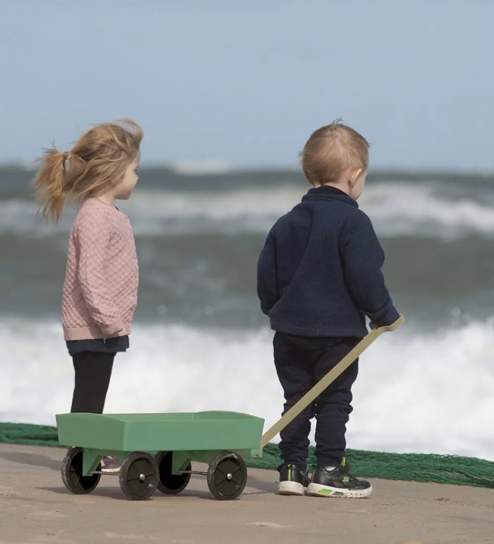 Dantoy Strandlegetøj>s Trækvogn - 54x25,5 cm - Blue Marine Toys