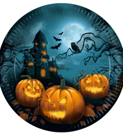 Decorata Party Halloween>Paptallerkner - 8-pak - 23 cm - Halloween