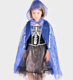 Den Goda Fen Udklædningstøj|Halloween>Udklædning - Cape Spiderweb - Blå