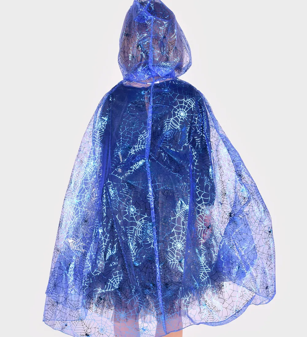 Den Goda Fen Udklædningstøj|Halloween>Udklædning - Cape Spiderweb - Blå