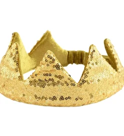 Den Goda Fen Udklædningstøj|Halloween>Udklædning - Crown Gold Sequin