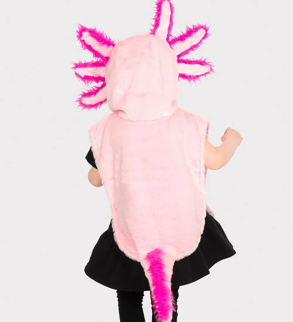 Den Goda Fen Udklædningstøj|Halloween>Udklædning - Mini Cape Pink Axolotl - Pink