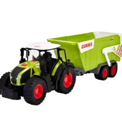 Dickie Toys Traktorer>Traktor - CLAAS Traktor m. Trailer - Lys/Lyd