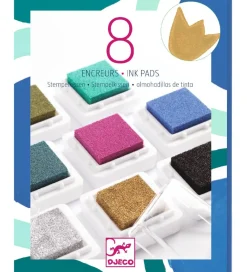 Djeco Tuscher Og Farver|Maling>- 8 Stempelpuder - Chic